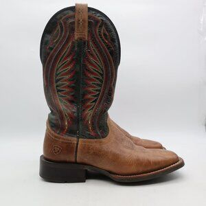 Ariat Leather Cowboy Embroidered Men's 8.5 D Square Toe Western Boots 10016280
